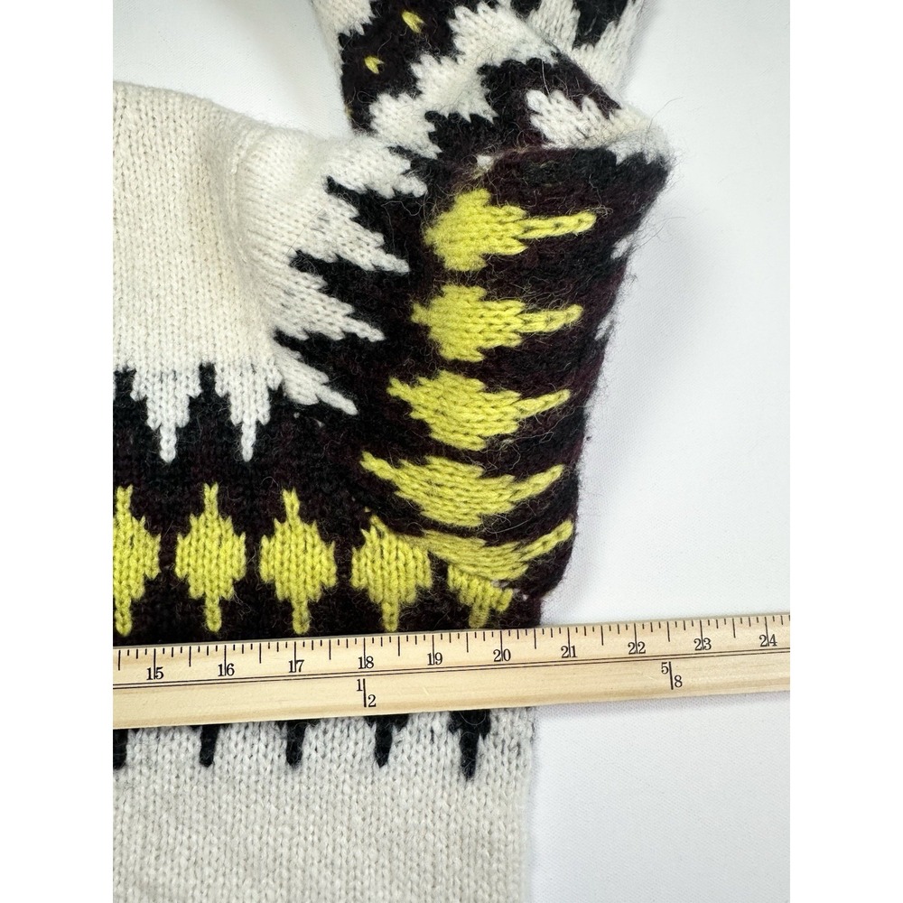 A.L.C. Women's SMALL Badgley‎ Alpaca Wool Blend Fair Isle Sweater Quiet Luxury - Picture 16 of 16